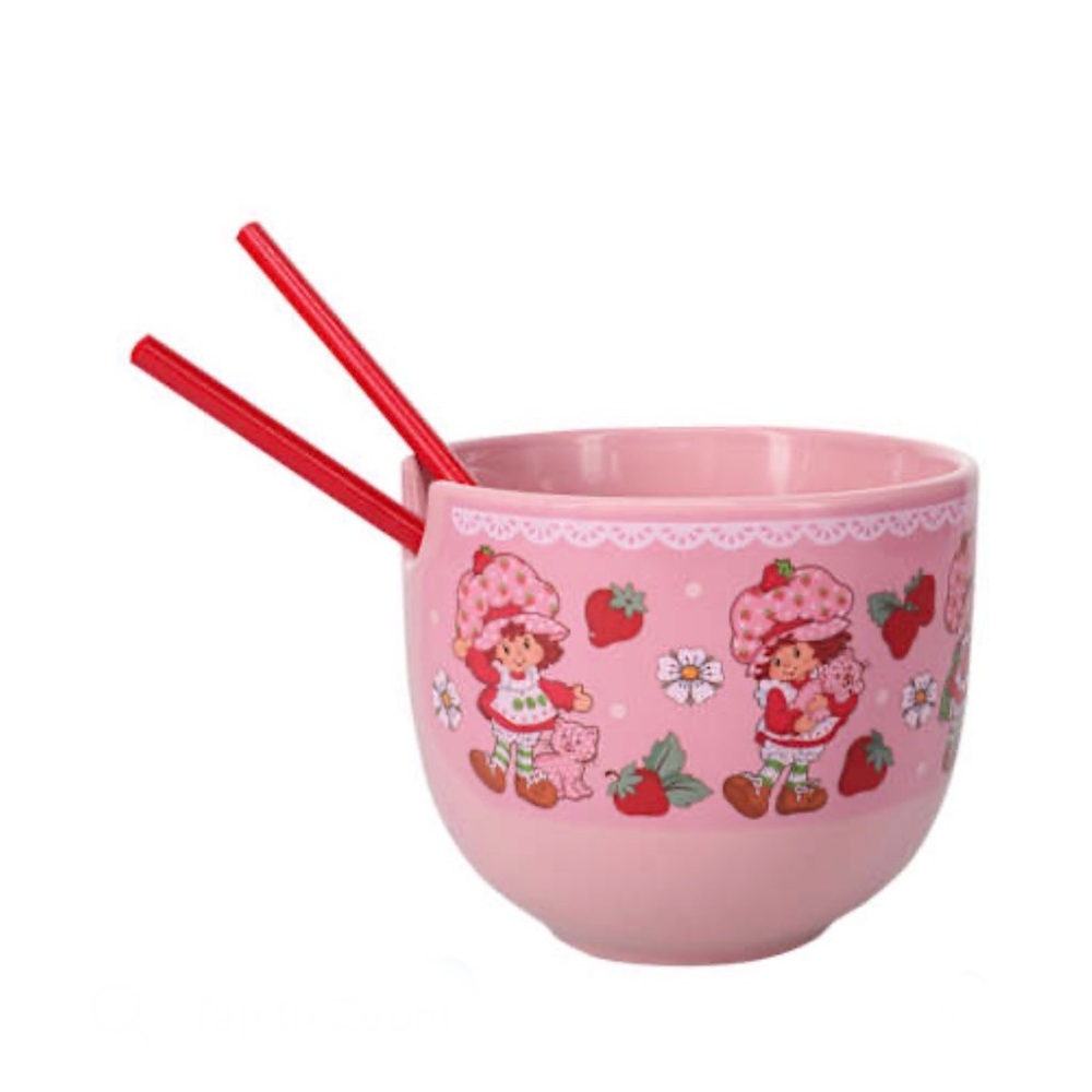 VINTAGE VIBES! Strawberry Shortcake Ramen Bowl Set
